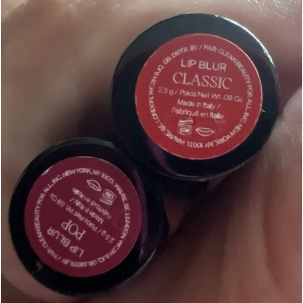 Saie Lip Blur Matte Blurring Lipstick In Pop & Classic Set Of 2
